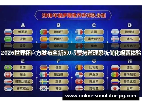 2026世界杯官方发布全新5.0版票务管理系统优化观赛体验